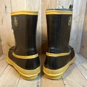Pro Line® Rubber Boots Brown and Yellow Pro Line | Shoes | Pro Line Rubber Boots Brown And Yellow  main image 2